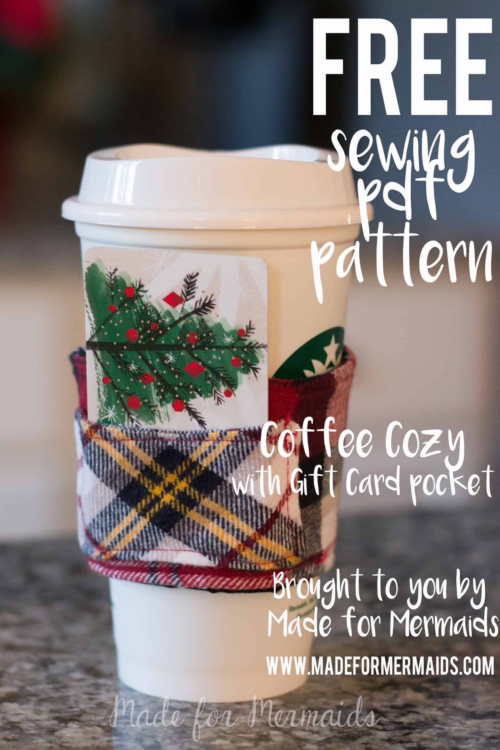 Free cup sleeve template to make eco coffee cup cozies!