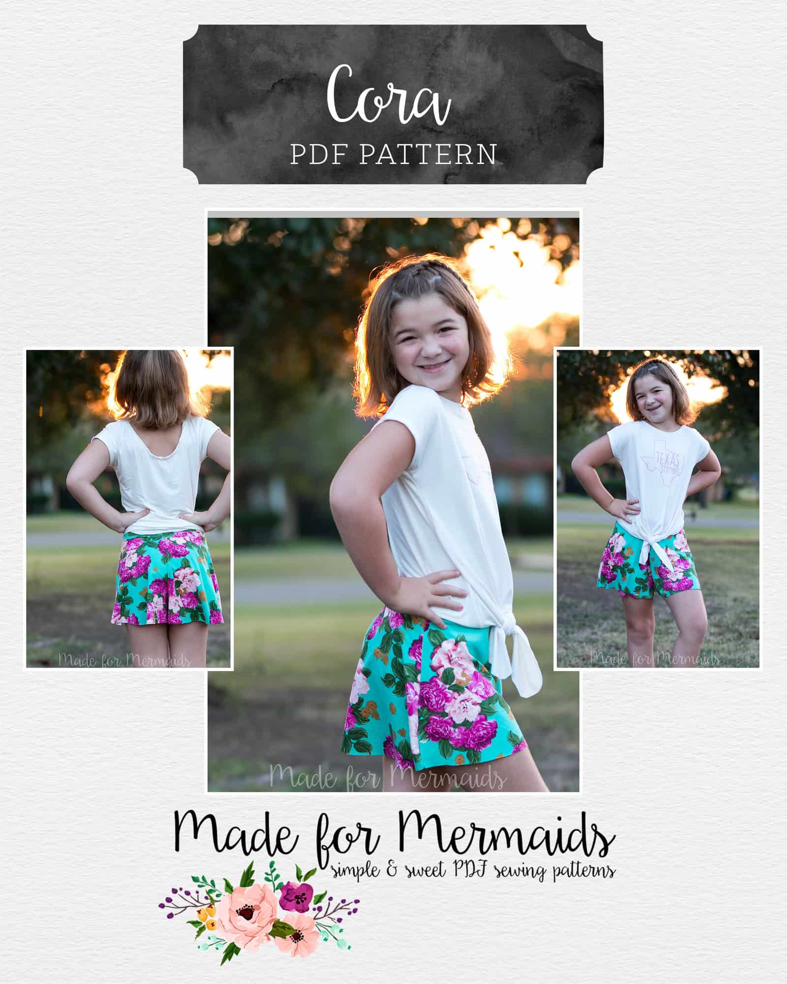 Girls 4th of July Sewing Patterns - Coral + Co.