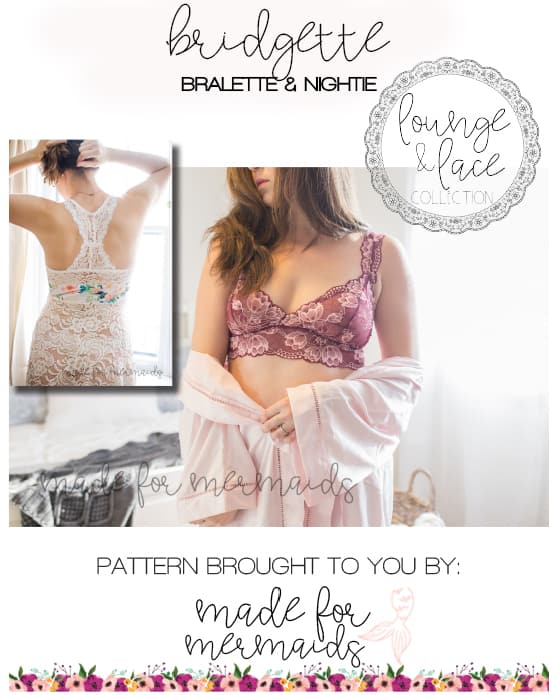 Bralette sewing pattern step-by-step and sewing instruction