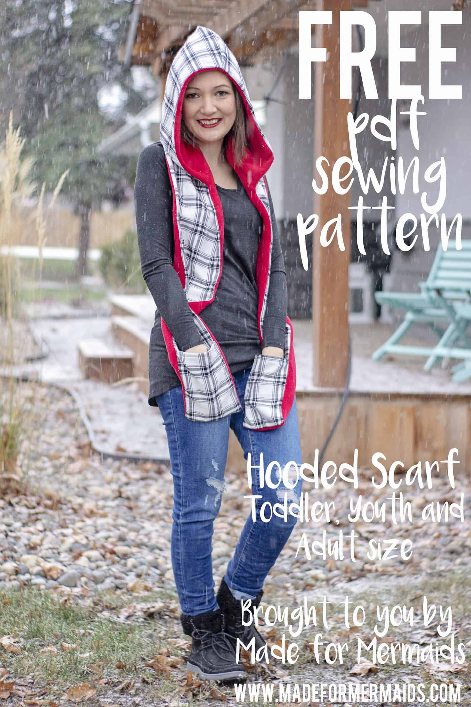 Make an Easy Hooded scarf - DIY pattern & tutorial - Sew Guide
