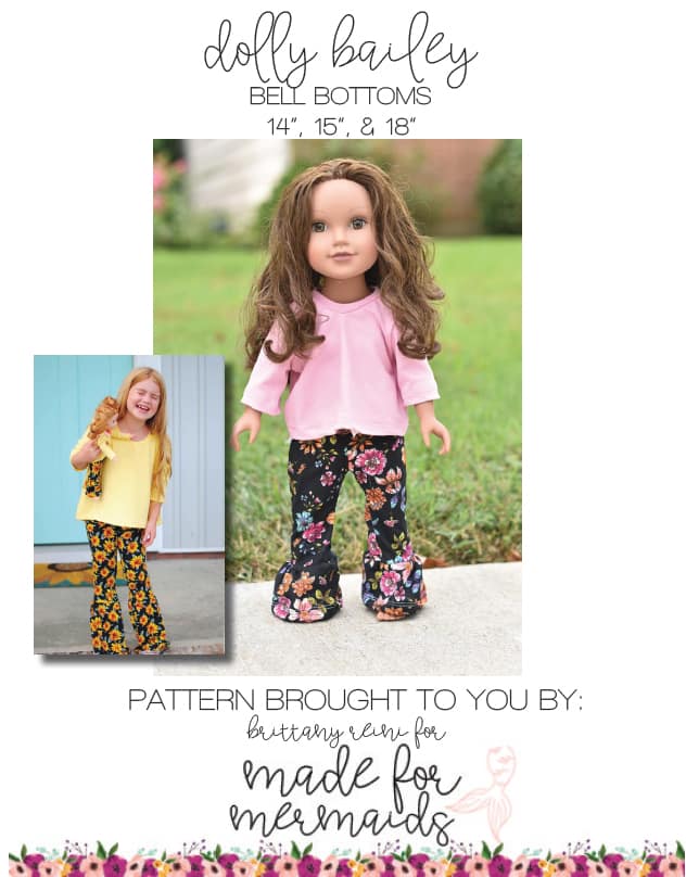 Days Of The Week Panties 18 inch Doll Accessories PDF Pattern Download
