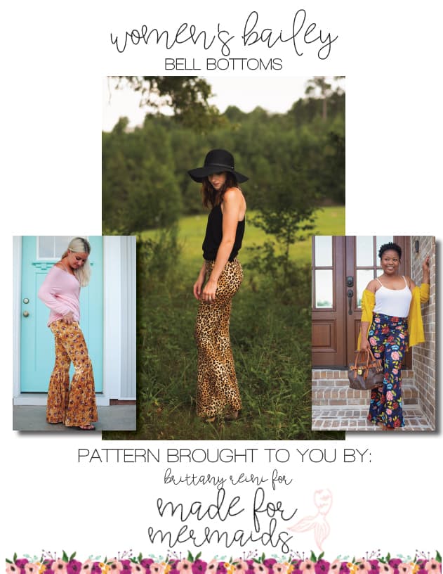 Flare Pants Pattern Pants Sewing Pattern Wide Leg Pants, High Waisted Pants  Sewing Pattern, Trousers Pattern for Women, Instant Download 