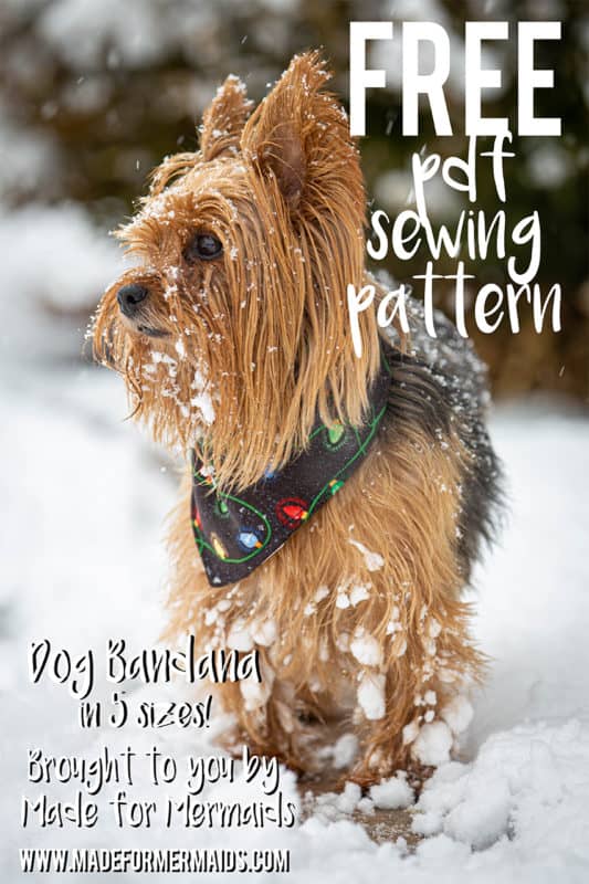 free dog bandana sewing pattern