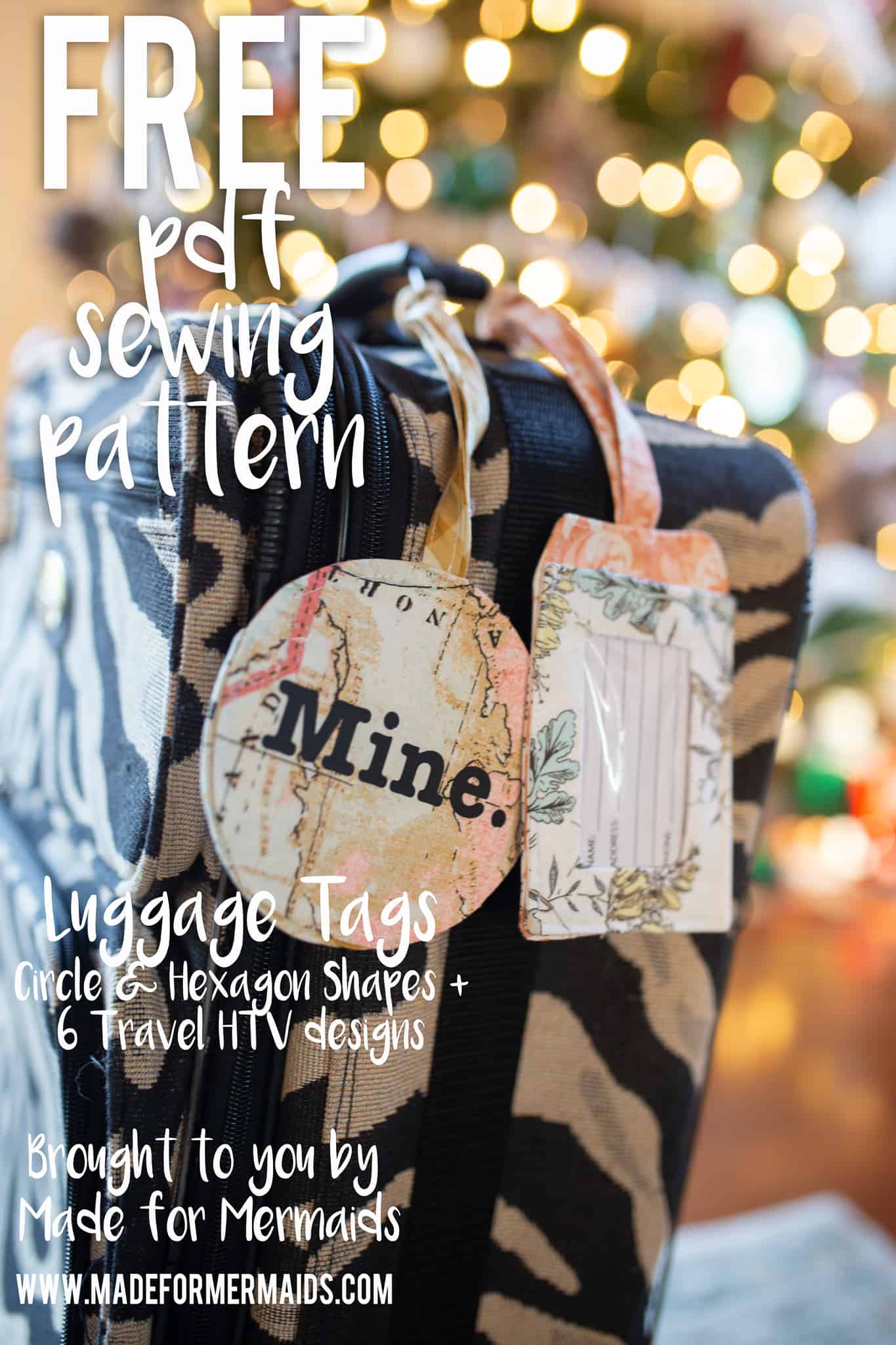 Upcycled Luggage Tag Necklace 