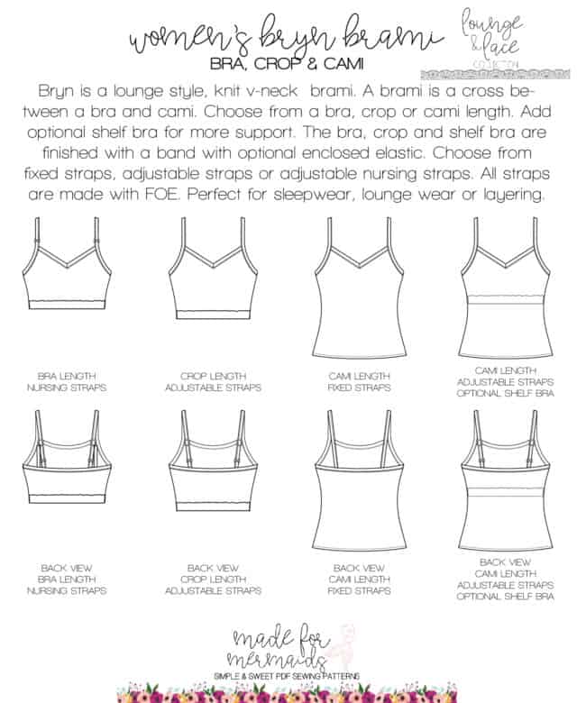 Lounge & Lace Collection Adult Bryn Brami Bra, Crop and Cami PDF