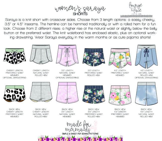 Easy, Cheeky Women's Sleep Shorts Sewing Pattern, Ladies Downloadable  Printable PDF Sewing Pattern Size XS-XXL -  UK