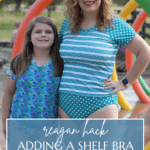 How to Easily Add Bra Cups to a Rash Guard Pattern - Indoor Shannon